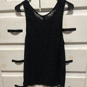 🌙 Zyia Black Leopard Print Tank Top